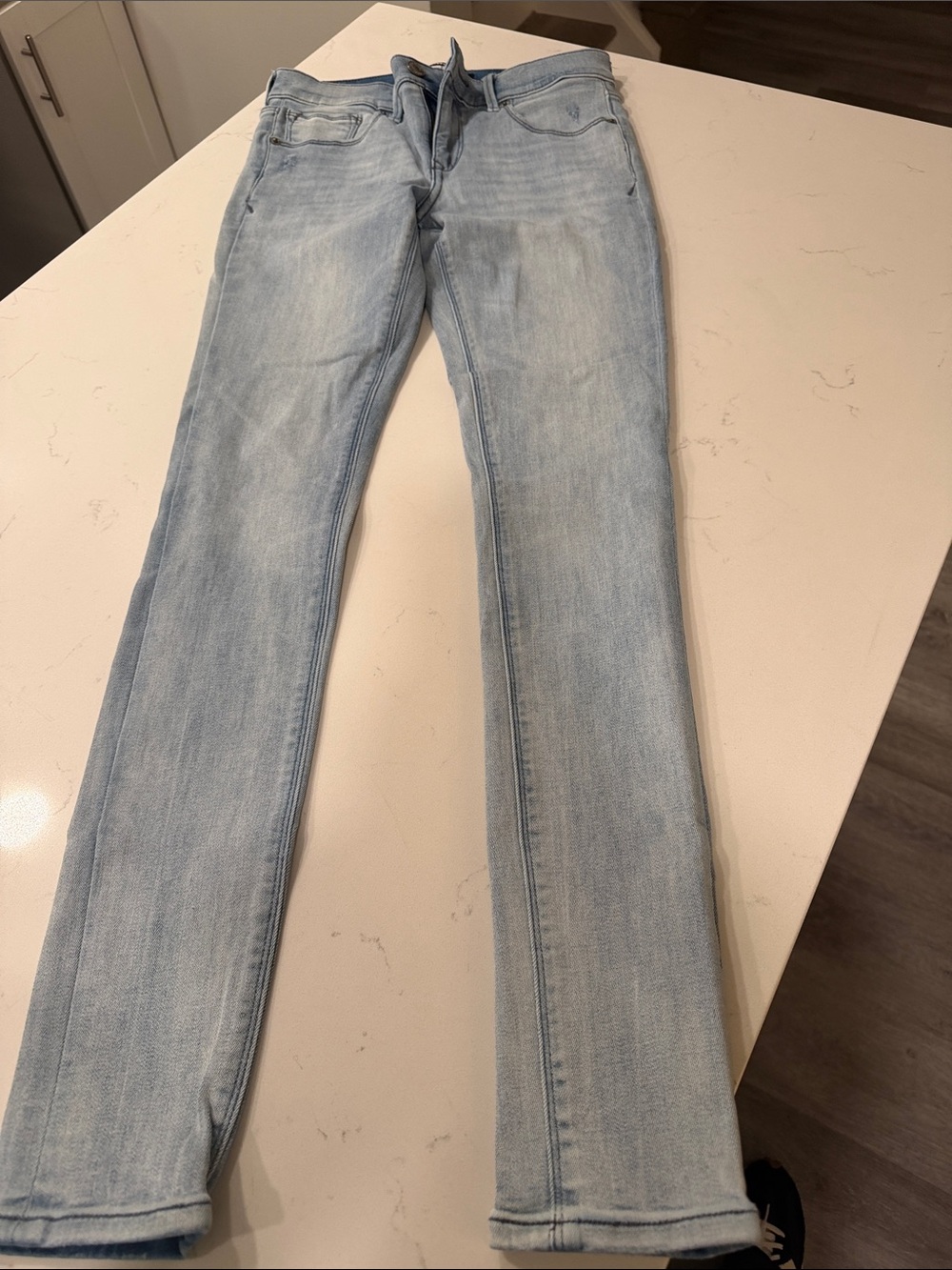 Express Light Blue Skinny Jeans - Women's
